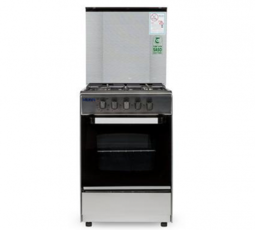 فرن كيون 55*55 غاز 4 شعلات شبك خفيف استيل C5555S3V...