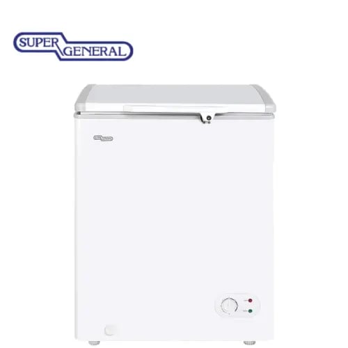 فريزر سوبر جنرال 3.5 قدم 99 لتر ارضي ابيض KSGF157