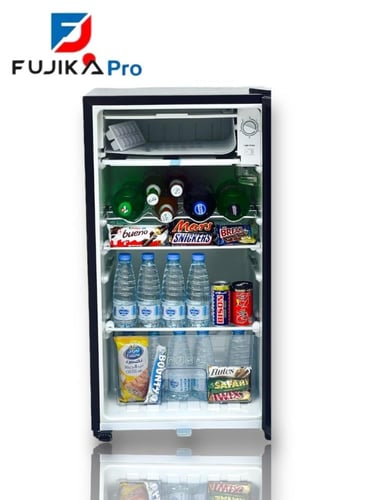 ثلاجة فوجيكا برو باب زجاج 3 قدم اسود FJ-301
