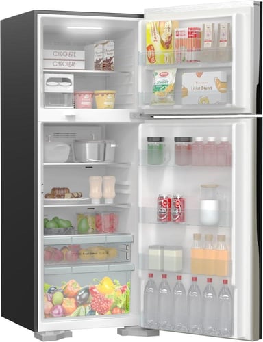 ثلاجة هيتاشى 15.9 قدم، 450 لتر مع شاشة - اللون است...