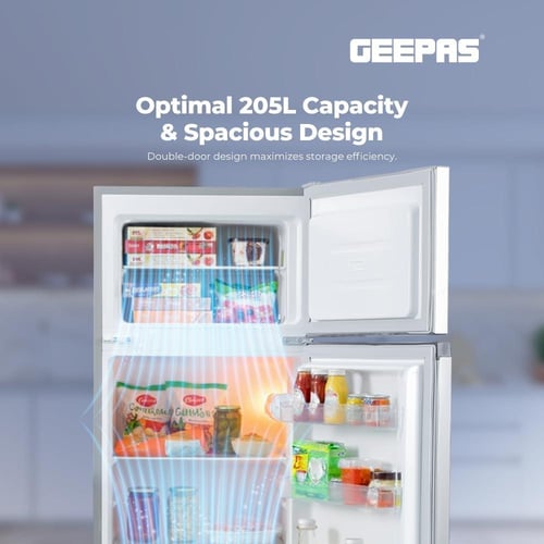 جيباس ثلاجة 7.2 قدم 205 لتر لون فضي GRF2407SXEN