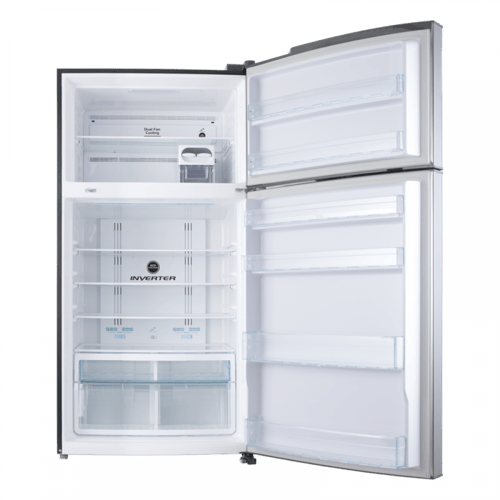 ثلاجة هيتاشي 21.2 قدم 600 لتر - اللون استيل - صناع...