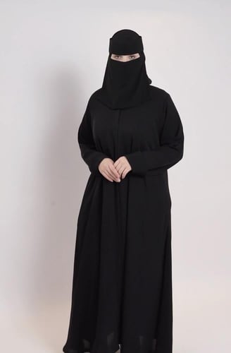 عبايه وعد سحاب مخفي مع طرحه