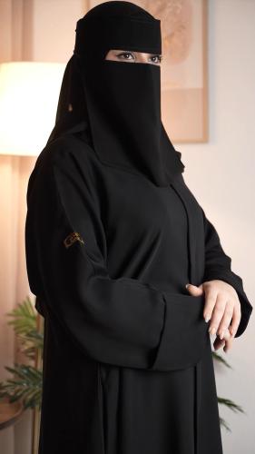 ‏عبايه طيف سحاب مخفي مع طرحه