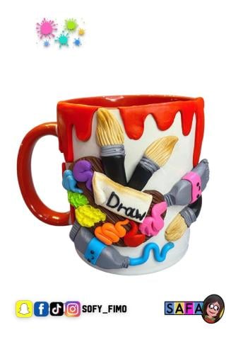 كوب الرسم و الألوان