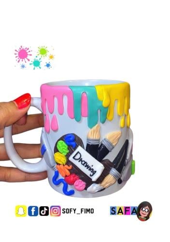 كوب الرسم و الألوان