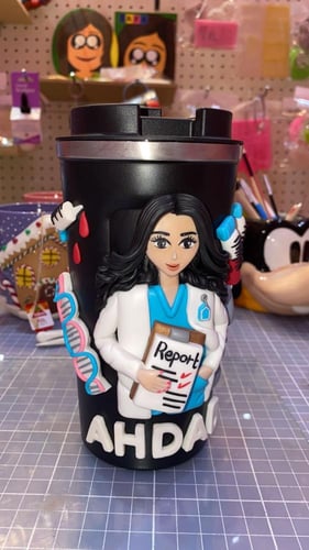 أخصائية مختبر كوب حافظ للحرارة تصميم حسب الطلب