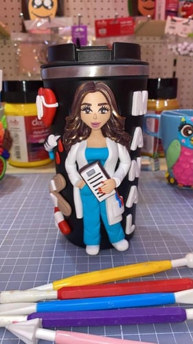 ممرضة كوب حافظ للحرارة تصميم حسب الطلب