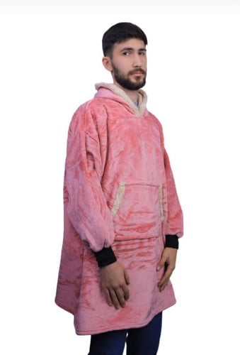 بلوفر للجنسين فرو شتوي فري سايز* *فرو ناعم من الدا...