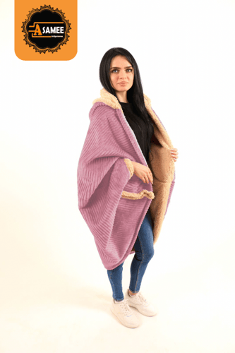 شال فرو ناعم مقلم