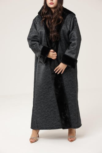 فروه نسائي قماش مخمل مموج