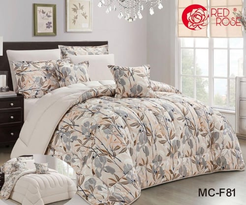 مفرش مقاسين وجهين ب8 قطع