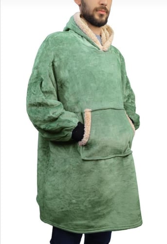 بلوفر للجنسين فرو شتوي فري سايز* *فرو ناعم من الدا...