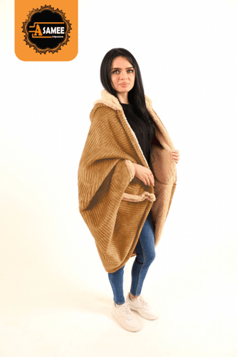 شال فرو ناعم مقلم