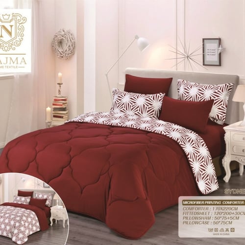 لحاف نفرين نجمة خامة مايكروفايبر يتوفر بحشوة وسط