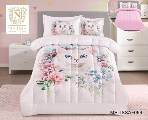 مفرش سرير بناتي وجهين بتصميم لولوكاتي من ماركة نجم...