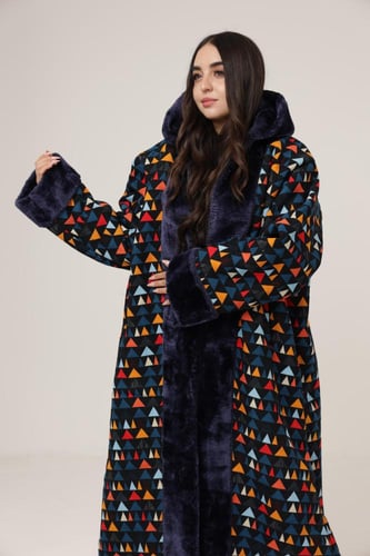 فروه نسائي قماش جوخ والداخل فرو ثقيل بنقشه مميزه