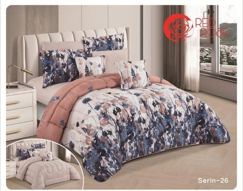 مفرش نجمه مقاسين مشجر وجهين