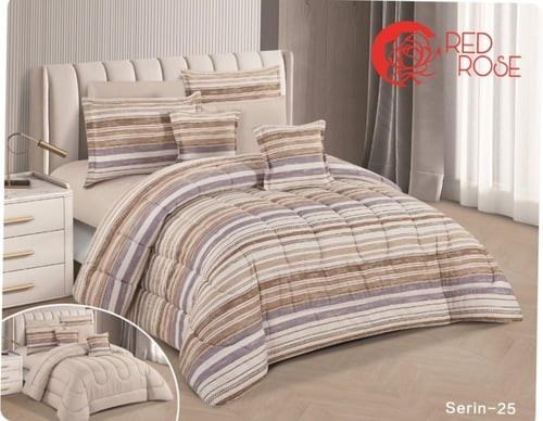 مفرش نجمه مقاسين مشجر وجهين