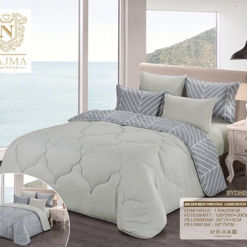 لحاف نفرين نجمة خامة مايكروفايبر يتوفر بحشوة وسط