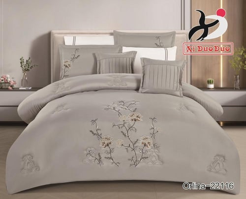 مفرش صيفي نفرين مطزر 8 قطع حشو سميك