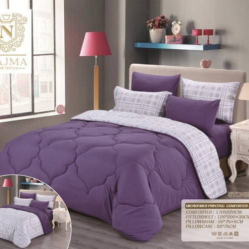 لحاف نفرين نجمة خامة مايكروفايبر يتوفر بحشوة وسط