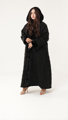 فروه نسائي قماش جوخ بنقشه مميزه