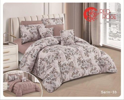 مفرش نجمه مقاسين مشجر وجهين