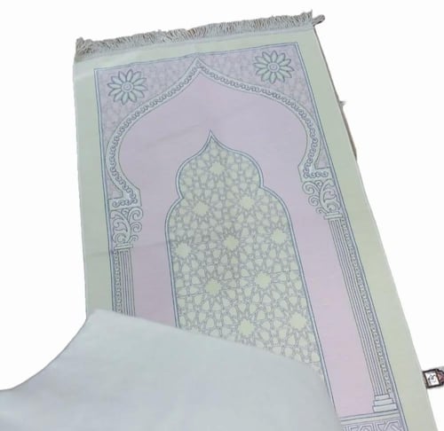 طقم شانيل سجادة الحرمين وشرشف مفتوح كشميري قطن