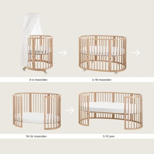 سرير سليب V3 ب لونين (ابيض) و ( بيج ) مع ناموسية