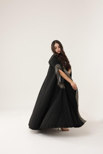 بشت نسائي مغربي قماش جوخ مطرز