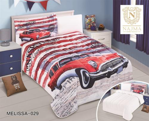 مفرش سرير ولادي وجهين بتصميم سيارة من ماركة نجمة |...