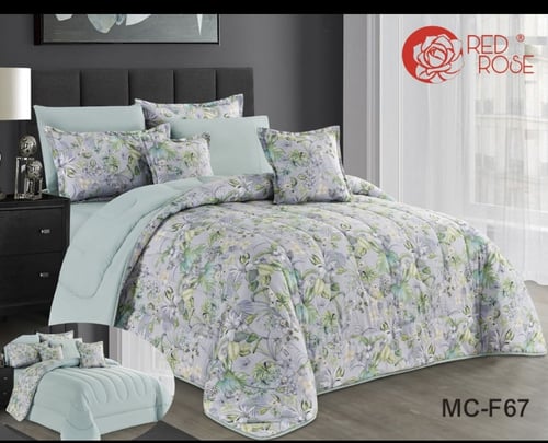 مفرش نفرين مكروفايبر وجهين ب8 قطع