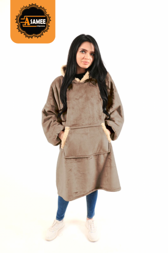 جاكيت بلوفر فرو شتوي فري سايز