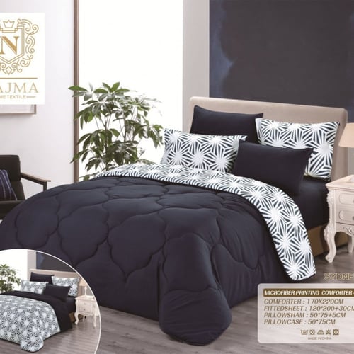 لحاف نفرين نجمة خامة مايكروفايبر يتوفر بحشوة وسط