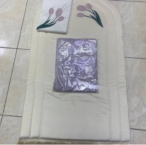 طقم المطرز بزهرة اللافندر 3 قطع