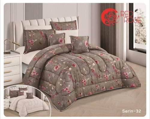 مفرش نجمه مقاسين مشجر وجهين