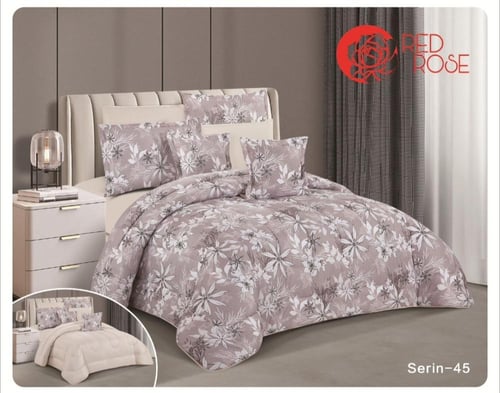 مفرش نجمه مقاسين مشجر وجهين