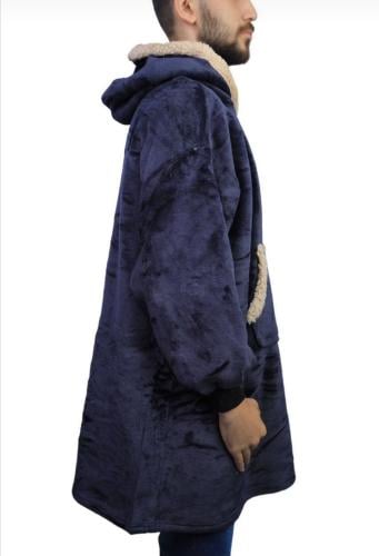 بلوفر للجنسين فرو شتوي فري سايز* *فرو ناعم من الدا...