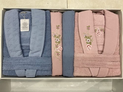 ارواب حمام مطرز 10 قطع تركي مقاس (فري سايز)