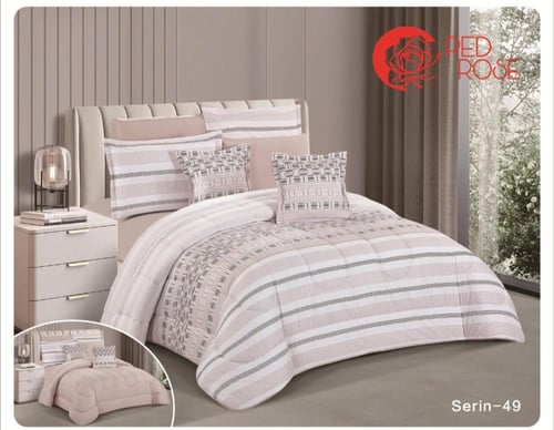 مفرش نجمه مقاسين مشجر وجهين