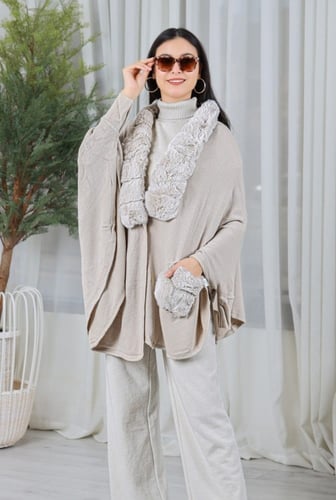 شال صوف بالوان متعددة