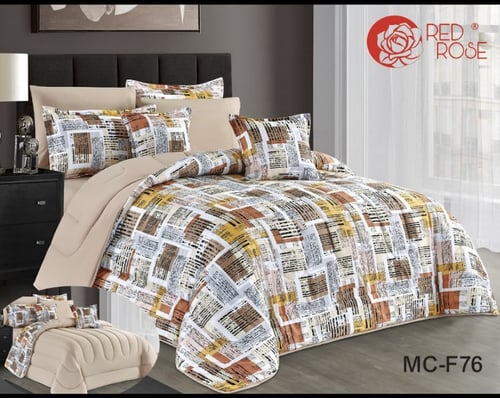 مفرش نفرين مكروفايبر وجهين ب8 قطع