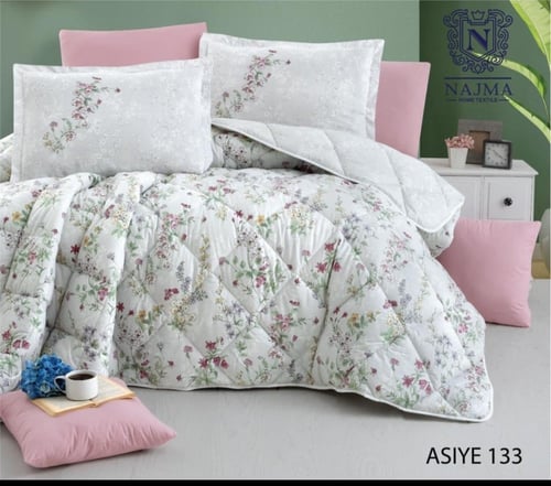 مفرش صيفي قطن خالص بارد صناعه تركيه مقاسين