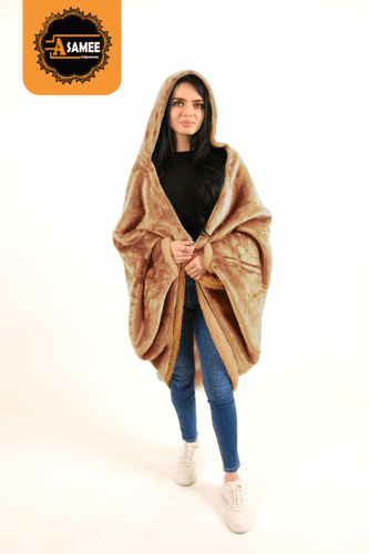 شال فرو ناعم سادة للجنسين