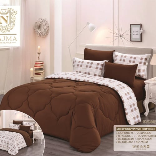 لحاف نفرين نجمة خامة مايكروفايبر يتوفر بحشوة وسط