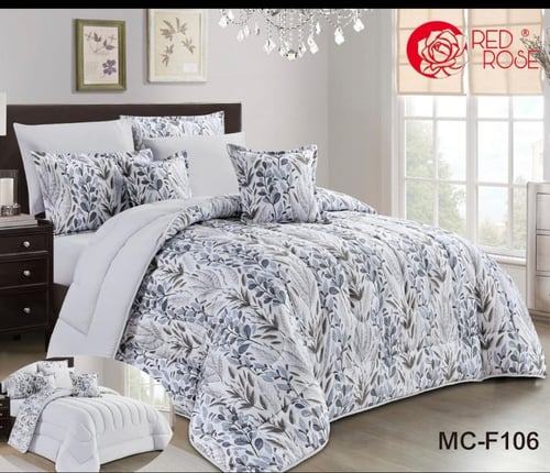 مفرش مقاسين وجهين ب8 قطع