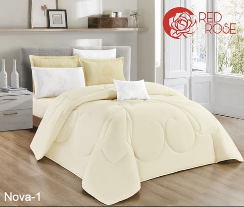 مفرش صيفي نفرين 7 قطع قماش مكروفابير ناعم