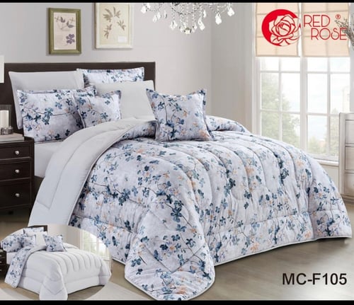 مفرش مقاسين وجهين ب8 قطع