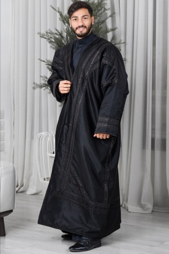 فروه رجالي قماش سيلكا مطرز قبعه